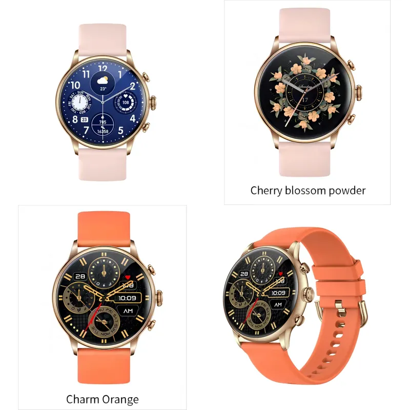 Smartwatches - นาฬิกาข้อมืออัจฉริยะสำหรับผู้หญิง H26 แฟชั่นดิจิตอลหน้าจอสัมผัสระบบแอนดรอยด์ สำหรับเล่นกีฬา กันน้ำ IP67