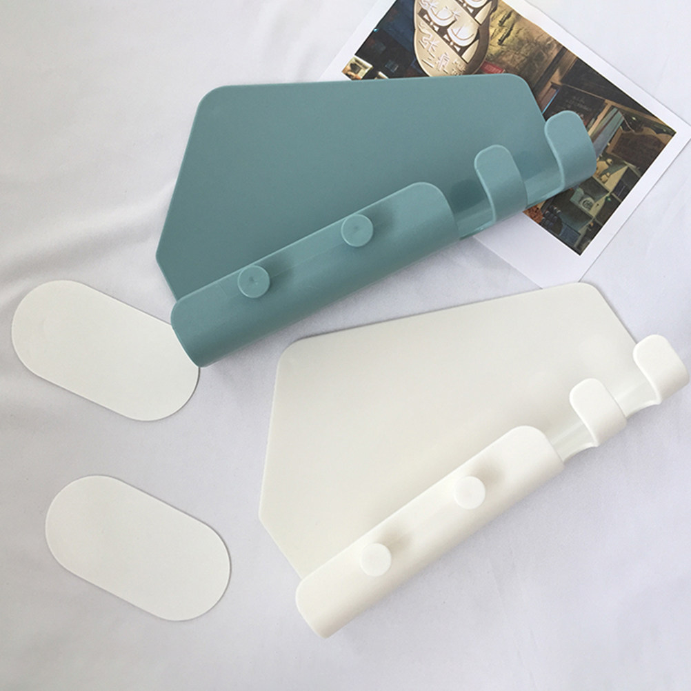 Tablets - ที่วางโทรศัพท์ติดผนังแบบมีกาว 2 ชิ้น แท่นชาร์จสำหรับสมาร์ทโฟนและแท็บเล็ต ใช้ได้ในห้องน้ำ ห้องนอน