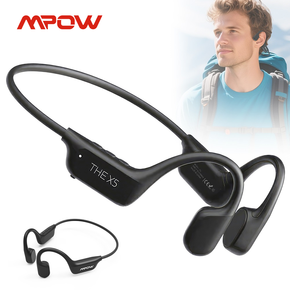 Bone Conduction Running Headphones - เอ็มพาว X5 หูฟังแบบนำเสียงผ่านกระดูก หูฟังแบบเปิดหู บลูทูธ 6.0