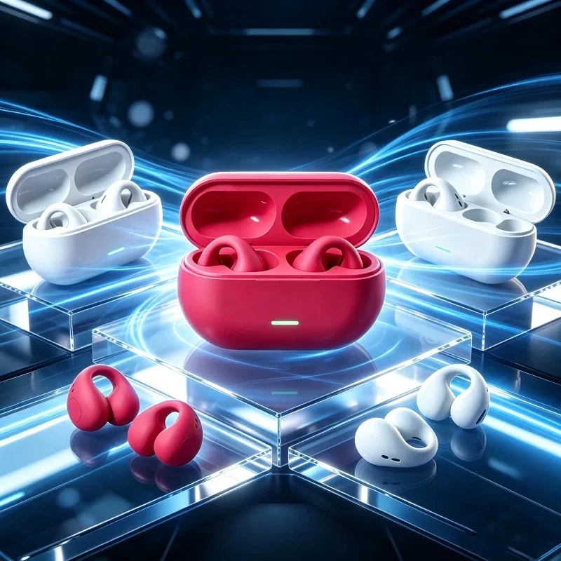 Open Ear Air Conduction Headphones - หูฟังบลูทูธ T75 รุ่น 5.3 หูฟังไร้สายแบบ Air