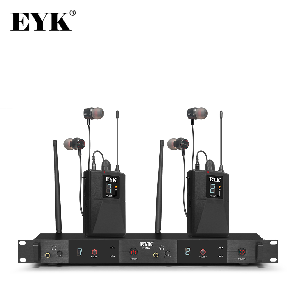 In Ear Monitors For Singers - EYK IEM82 UHF ไร้สาย In Ear
