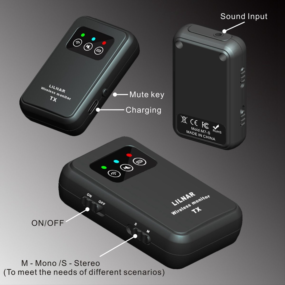 In Ear Monitors For Singers - ซุปเปอร์เซลล์ ระบบมอนิเตอร์ไร้สายแบบอินเอียร์ 2.4G ระบบ IEM ไร้สาย