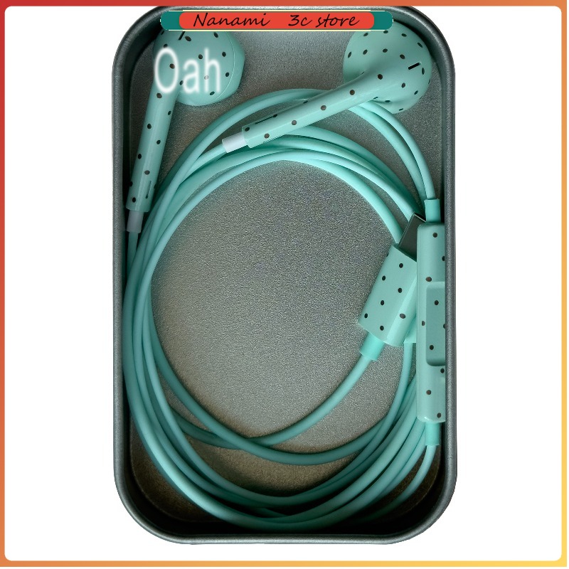 Headphones - โออาห์ โพลก้า ดอทหูฟังแบบมีสายวัสดุ ABS Type-C/ไลท์นิ่ง ไดนามิกไฮไฟหูฟังแบบมีสายหูฟังเสียงดิจิตอลของขวัญ