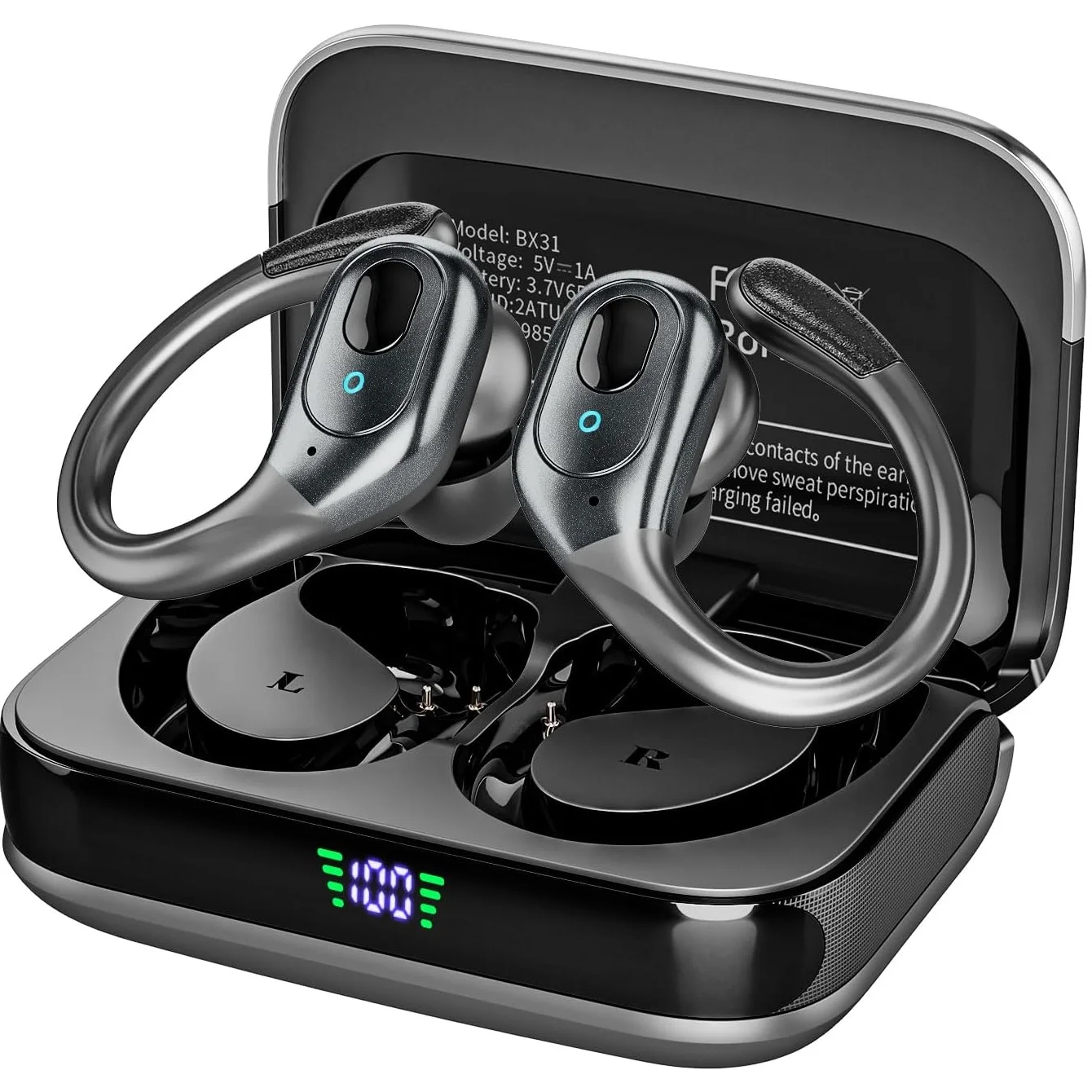 Type C Wired Earphones With Mic - หูฟังบลูทูธ TWS Sports รุ่น Bluetooth 6.0
