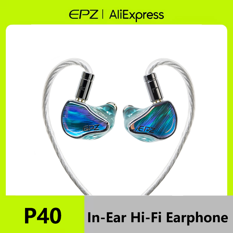 Planar Magnetic Iem Earphones - EPZ P40 หูฟังชนิดใส่ในหูไฮไฟ IEM สำหรับการตรวจสอบ หูฟังแบบมีสาย
