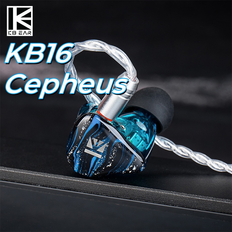 Planar Magnetic Iem Earphones - KBEAR Cepheus KB16 In EarแบบมีสายDual Magnetic