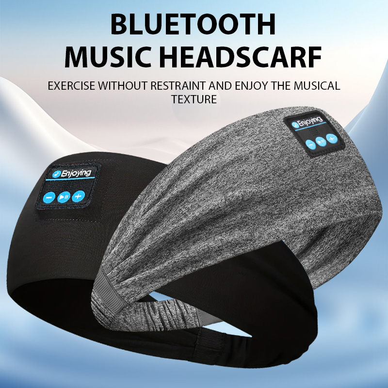 Sleep Mask Headphones Bluetooth - ไร้สายบลูทูธHeadband Sleepingหูฟังกีฬาหูฟัง/HeadscarเพลงหมวกHDสเตอริโอลําโพงEye Maskสําหรับด้านข้างSl