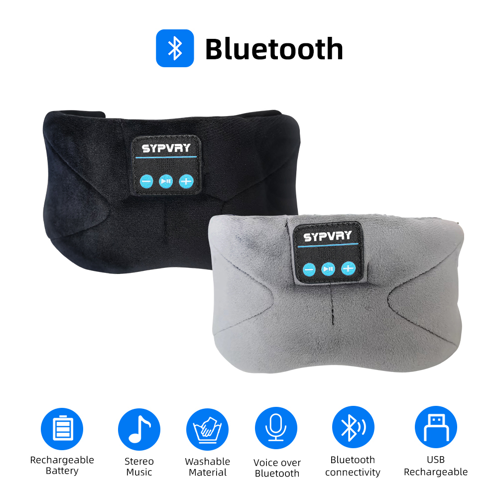 Sleep Mask Headphones Bluetooth - บลูทูธ Sleeping Mask Blindfold หูฟังไร้สายสําหรับ Sleeping,Breathable