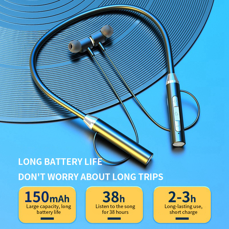 หูฟังไร้สายบลูทูธหูฟังแบบคล้อง - Magnetic Neckband Sports Earphones บทวิจารณ์และราคา