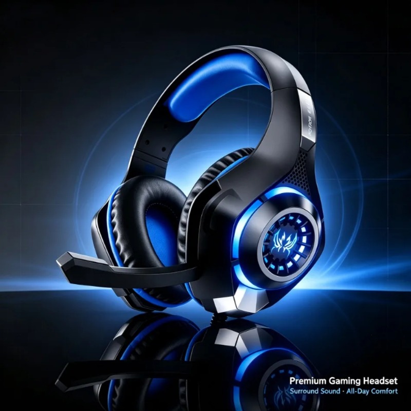 หูฟังเกมมิ่งแบบมีสาย ครอบหู พร - Gaming Headset With Mic Rgb บทวิจารณ์และราคา