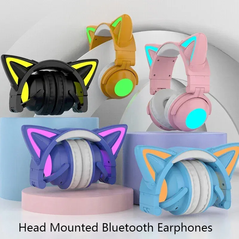 หูฟังบลูทูธ ZW068 แบบมีไฟ LED  - Cat Ear Bluetooth Headset Led บทวิจารณ์และราคา