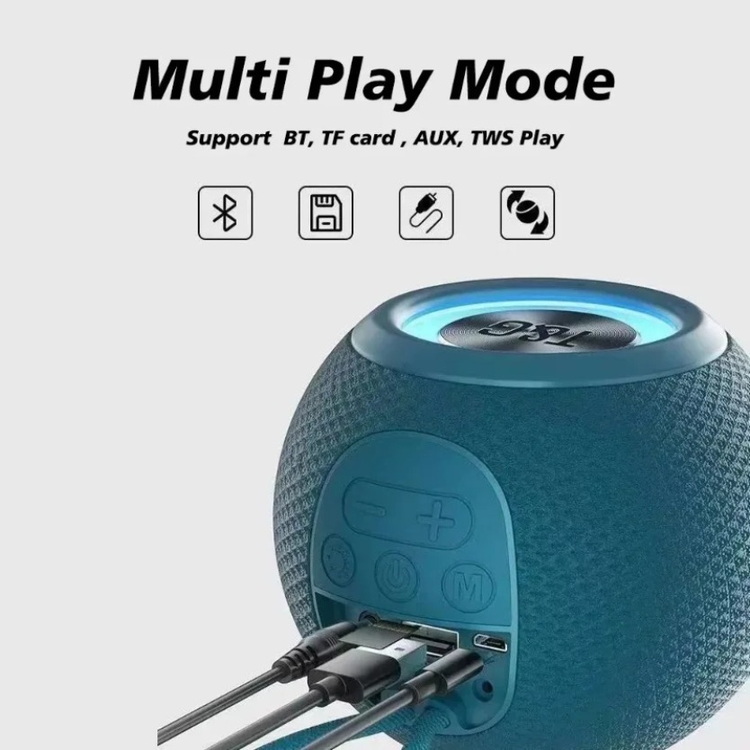 ลำโพงบลูทูธ TG337 TWS พร้อมเสี - Portable Bluetooth Speaker Waterproof Ipx7 บทวิจารณ์และราคา