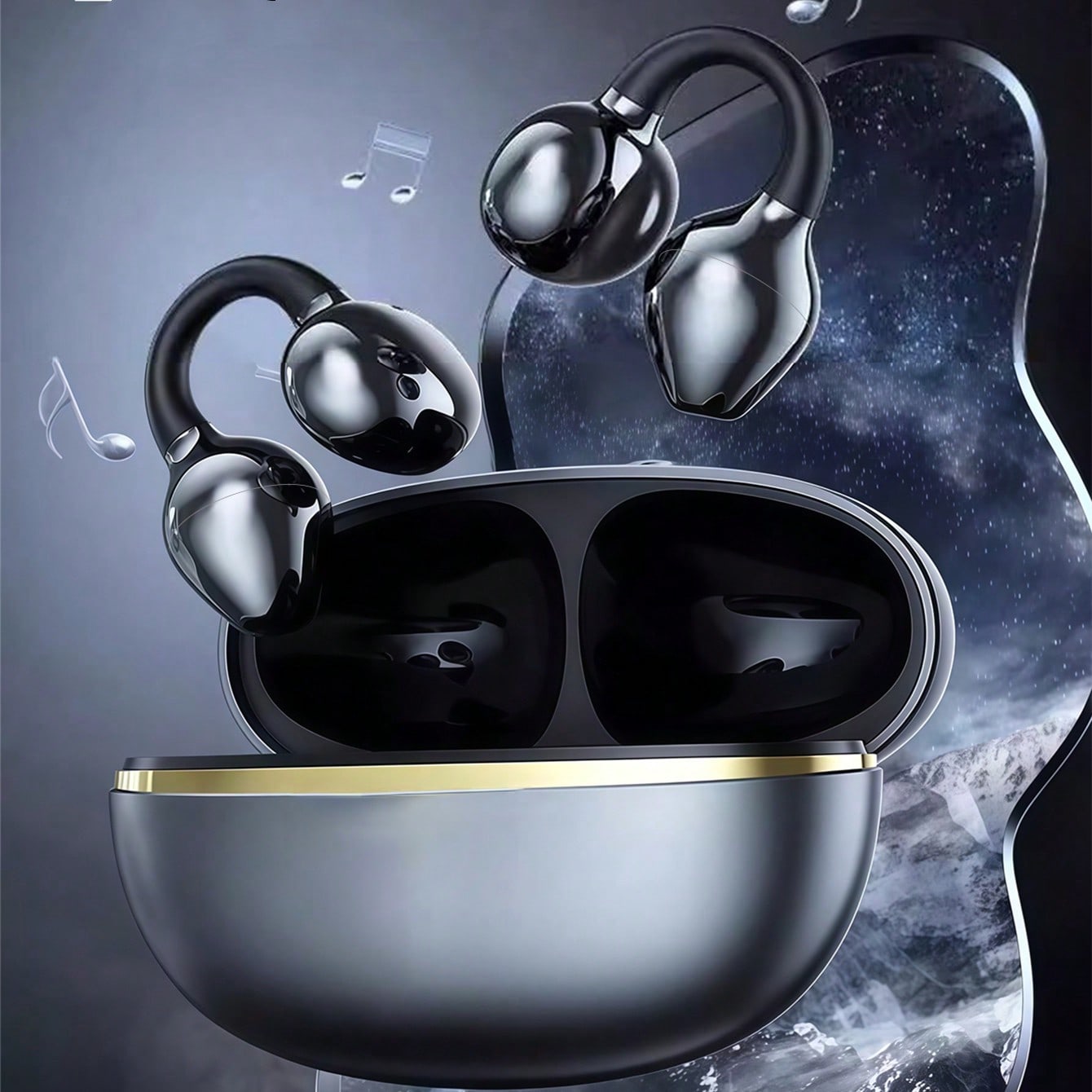 หูฟังบลูทูธ TWS แบบดั้งเดิม หู - Open Ear Air Conduction Headphones บทวิจารณ์และราคา