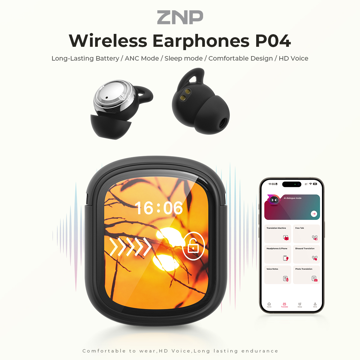 หูฟังช่วยการนอนหลับ ZNP P04 พร - Sleep Mask Headphones Bluetooth บทวิจารณ์และราคา