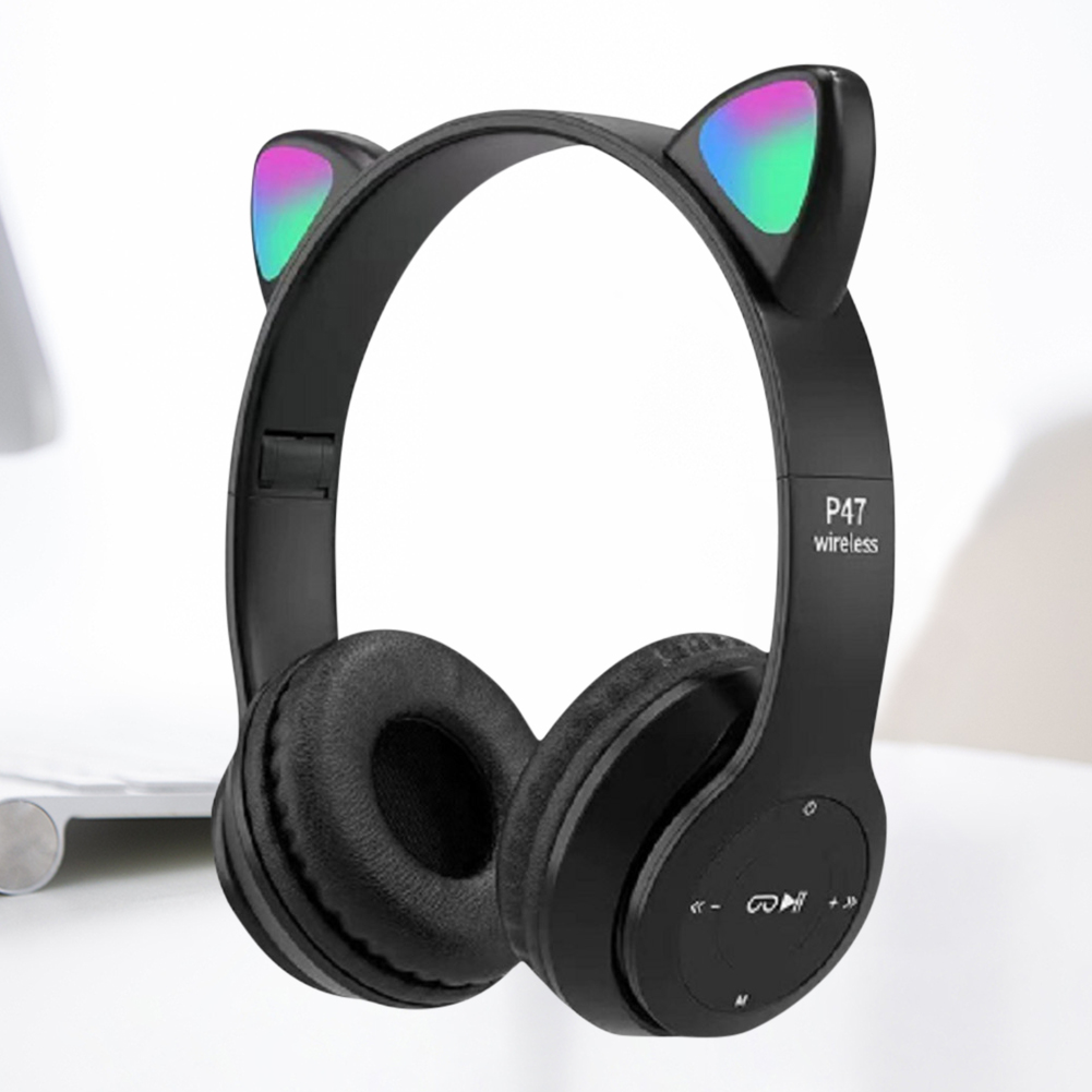 แฟลชไลท์หูแมวน่ารักหูฟังไร้สาย - Cat Ear Bluetooth Headset Led บทวิจารณ์และราคา