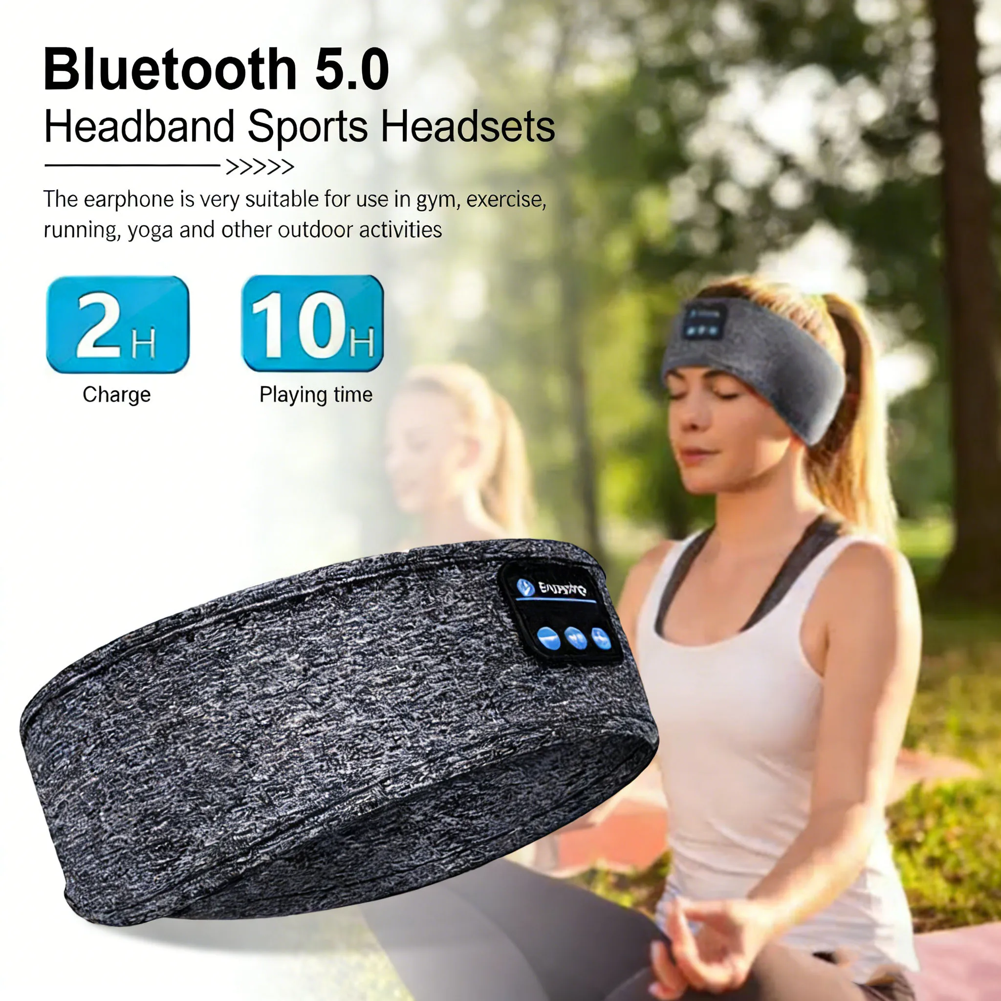 หูฟังบลูทูธสำหรับนอนหลับ หน้าก - Sleep Mask Headphones Bluetooth บทวิจารณ์และราคา