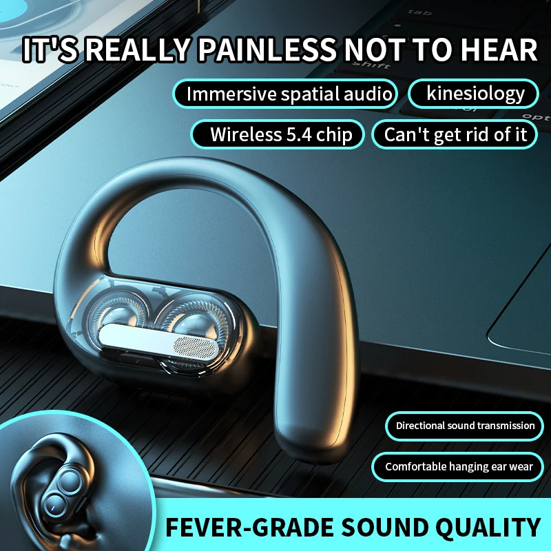 หูฟังไร้สายบลูทูธชุดหูฟังเปิดเ - Open Ear Air Conduction Headphones บทวิจารณ์และราคา
