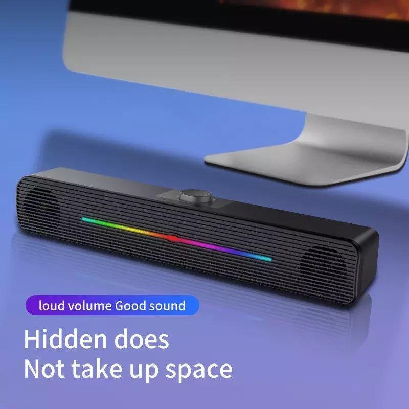 E-1407 ลำโพงไร้สายพร้อมไฟ RGB  - Rgb Computer Soundbar For Pc บทวิจารณ์และราคา