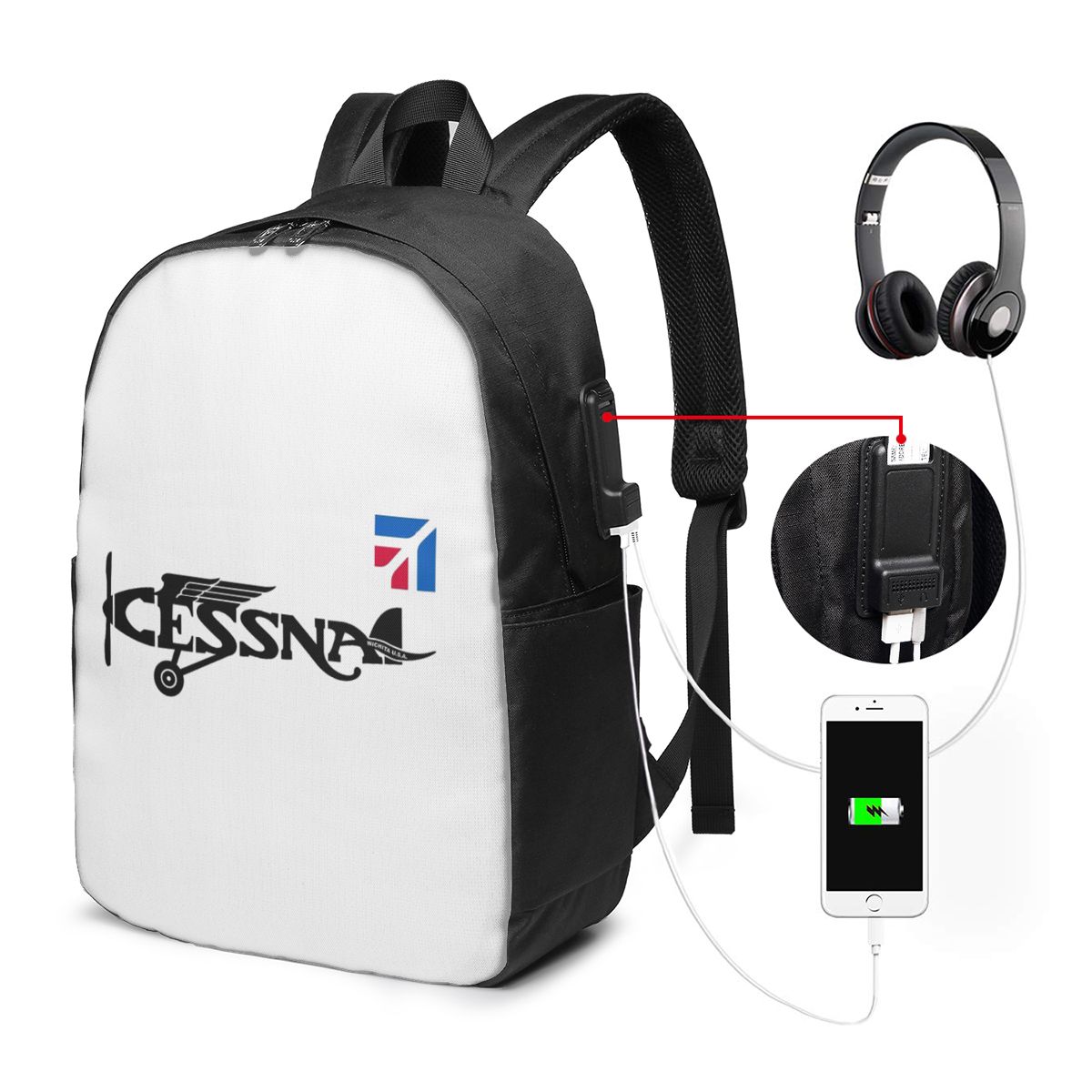 กระเป๋าเป้สะพายหลังโลโก้เซสนาก - Laptops บทวิจารณ์และราคา