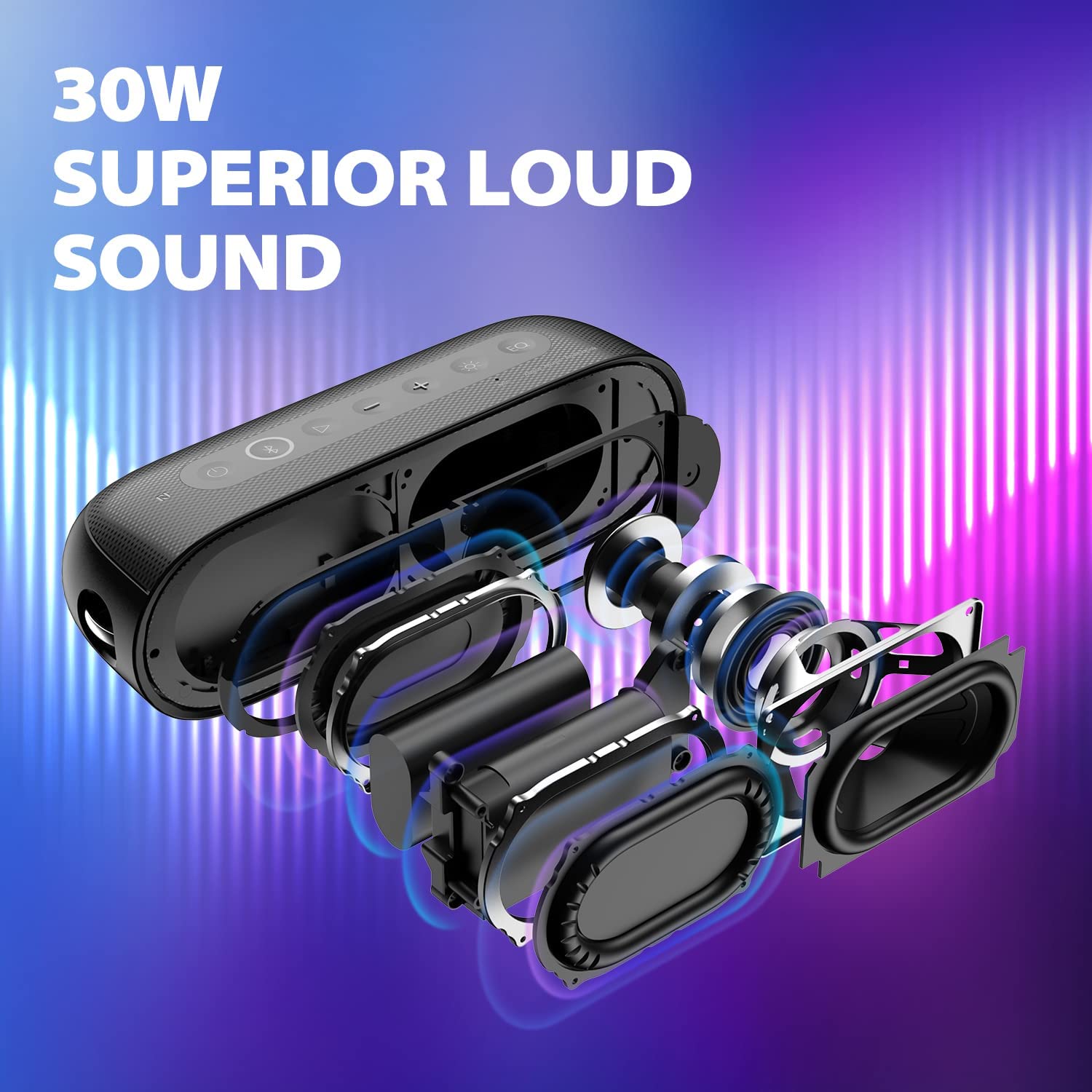 ลำโพงพกพา Tribit 30W สำหรับใช้ - Portable Bluetooth Speaker Waterproof Ipx7 บทวิจารณ์และราคา