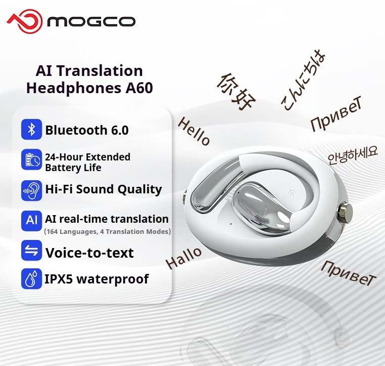 A60 หูฟังแปลภาษา AI สำหรับธุรก - Headphones บทวิจารณ์และราคา