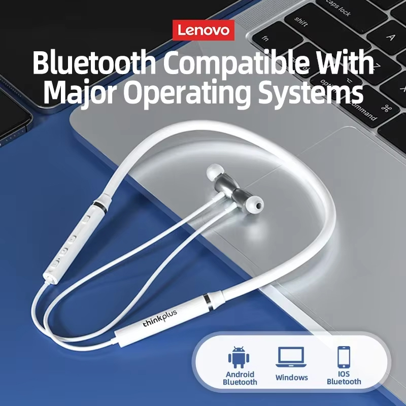 หูฟังบลูทูธ Lenovo กันน้ำ คุณภ - Magnetic Neckband Sports Earphones บทวิจารณ์และราคา