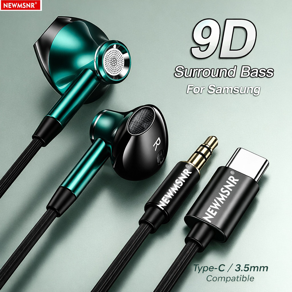 หูฟัง 9D Surround Bass แบบ Typ - Type C Wired Earphones With Mic บทวิจารณ์และราคา