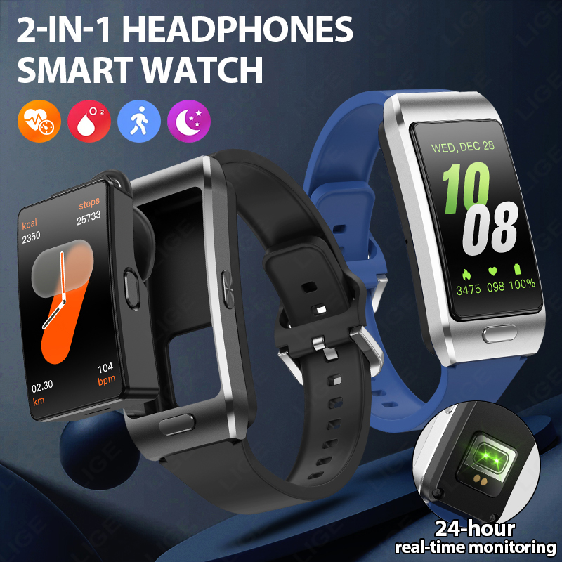 LIGE ใหม่สมาร์ทวอทช์หูฟัง TWS  - Tws Earbuds Bluetooth 5.3 บทวิจารณ์และราคา