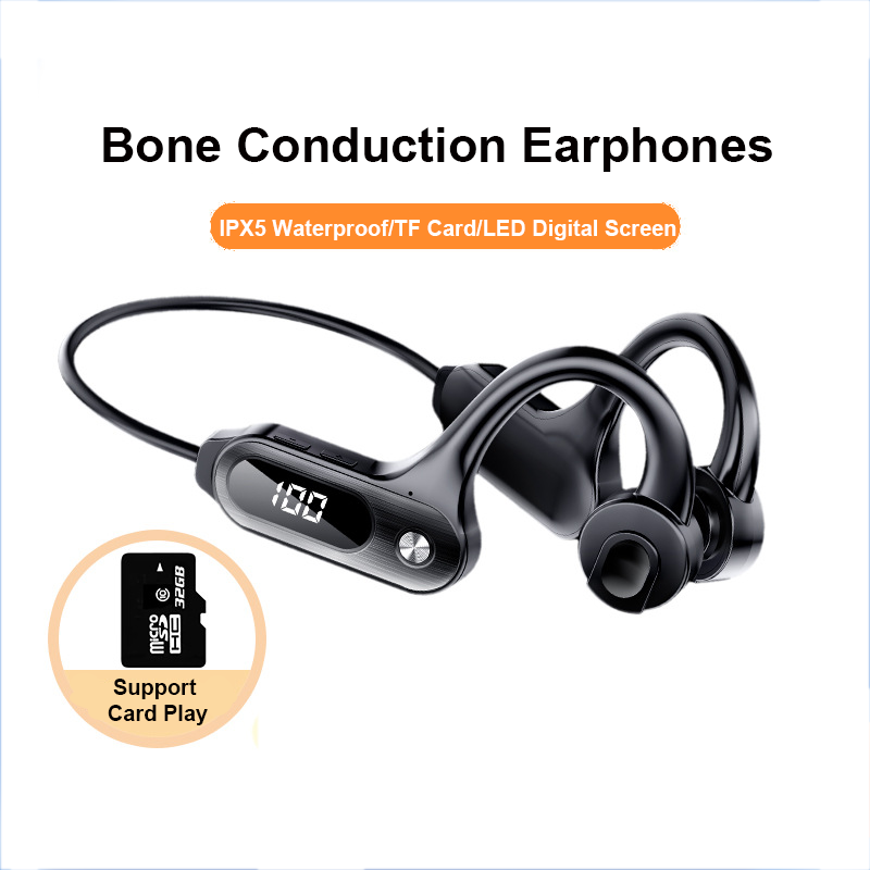 หูฟังบลูทูธ5.3พร้อมสายคล้องหู, - Bone Conduction Running Headphones บทวิจารณ์และราคา