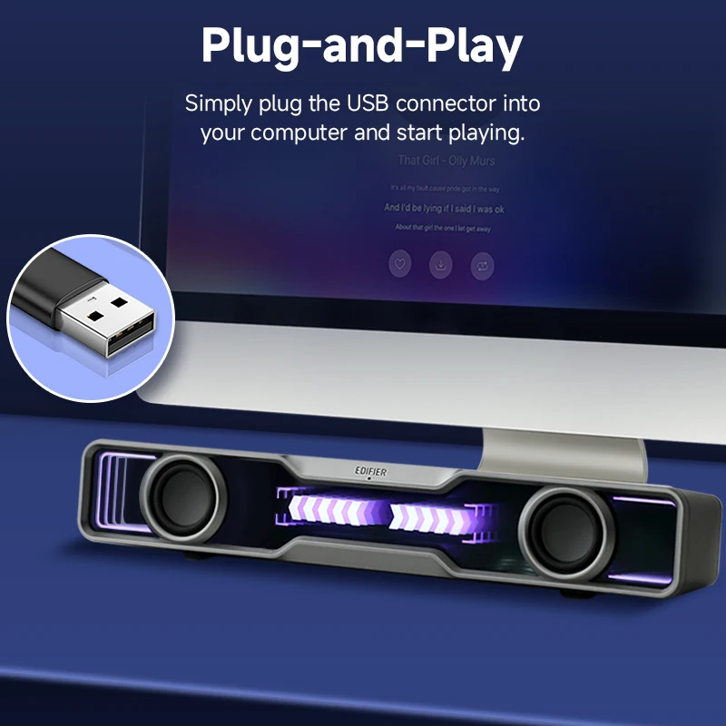 ลำโพงคอมพิวเตอร์ Edifier QS30  - Rgb Computer Soundbar For Pc บทวิจารณ์และราคา