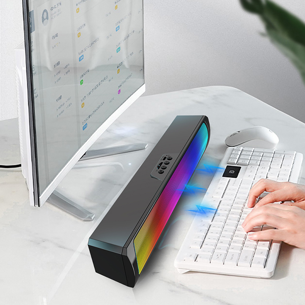 คอมพิวเตอร์แบบพกพาซาวด์บาร์ลำโ - Rgb Computer Soundbar For Pc บทวิจารณ์และราคา