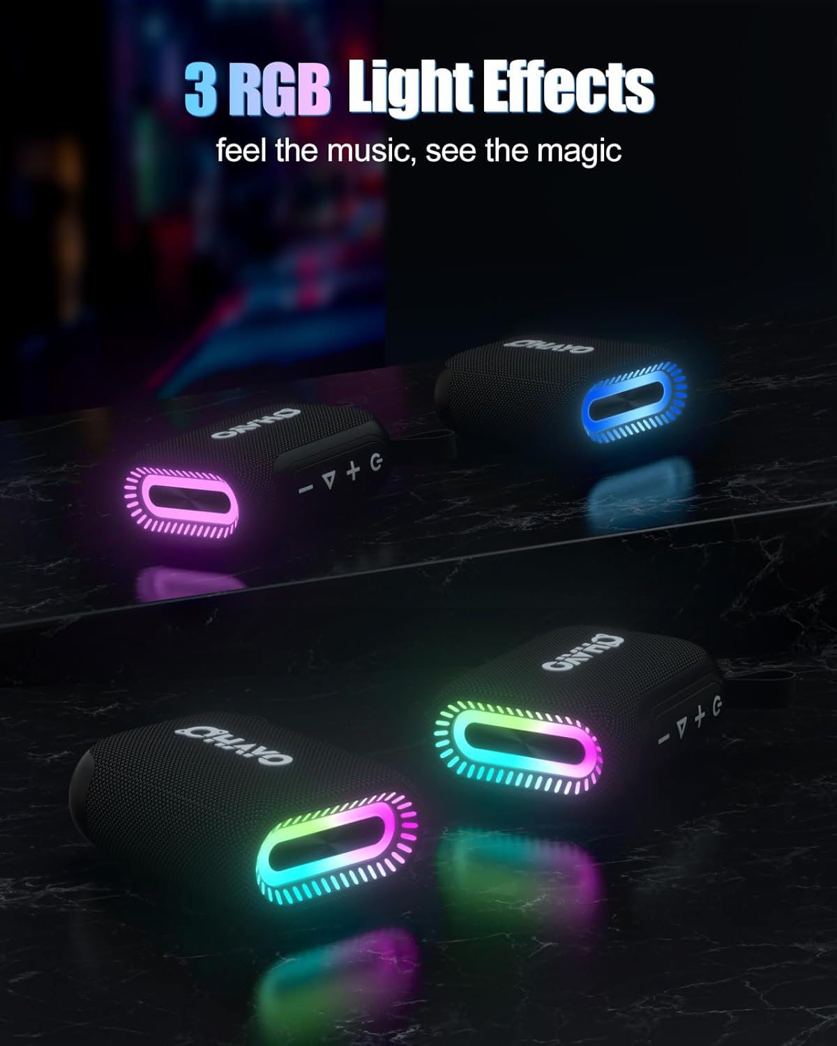 OHAYO ลําโพงอาบน้ําบลูทูธ, กัน - Portable Bluetooth Speaker Waterproof Ipx7 บทวิจารณ์และราคา