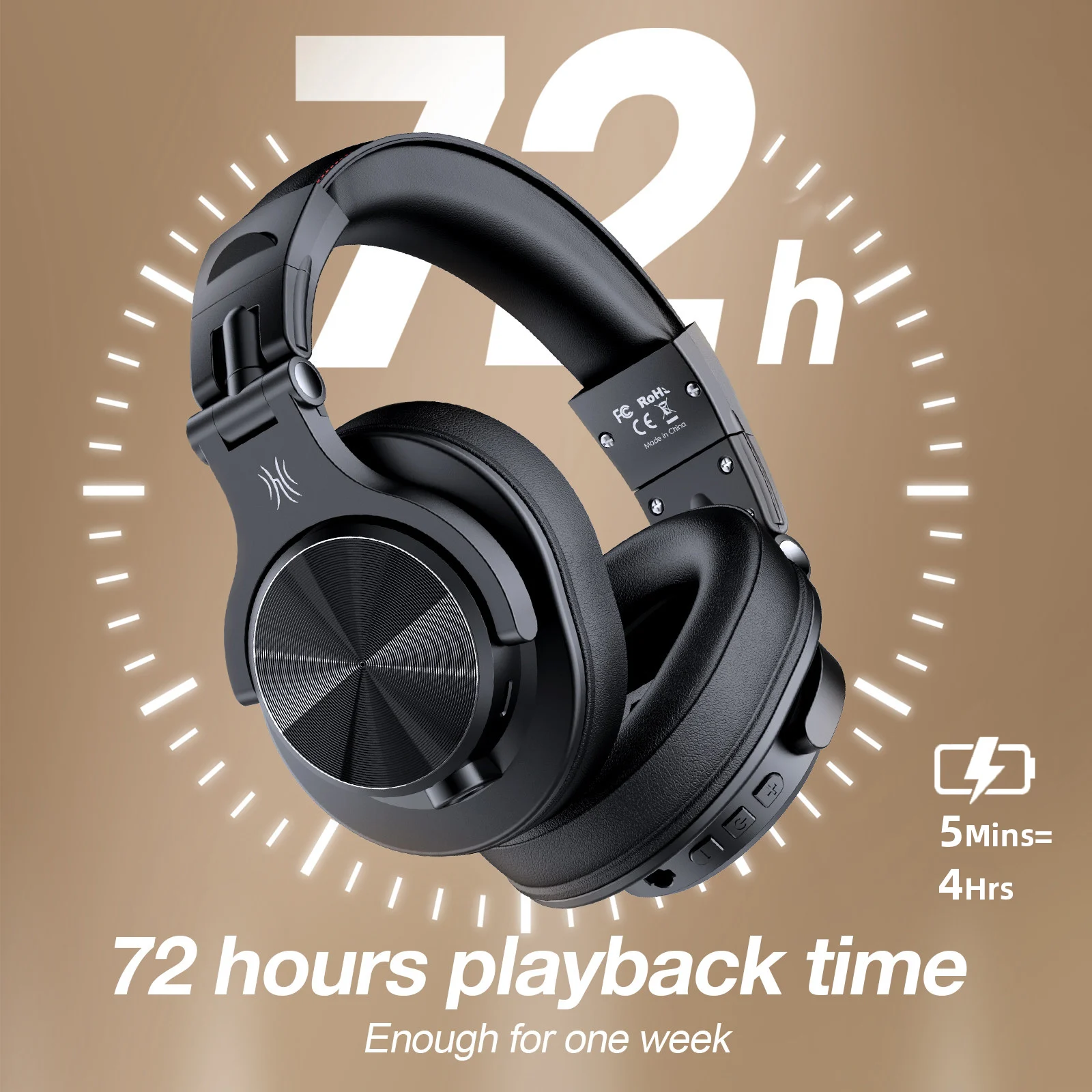 หูฟังบลูทูธ Oneodio Fusion A70 - Anc Wireless Over Ear Headphones บทวิจารณ์และราคา