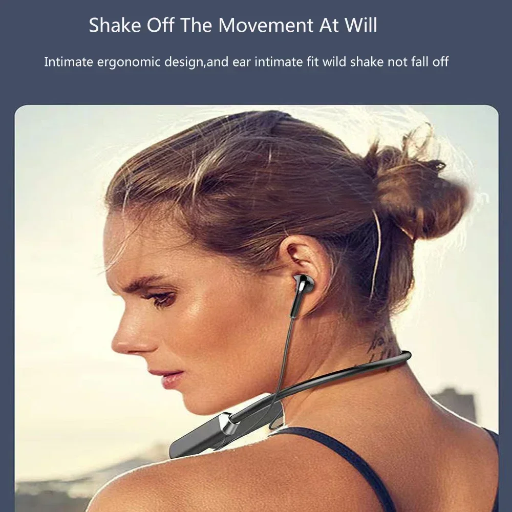 หูฟังไร้สายบลูทูธ 5.0 หูฟังแบบ - Magnetic Neckband Sports Earphones บทวิจารณ์และราคา