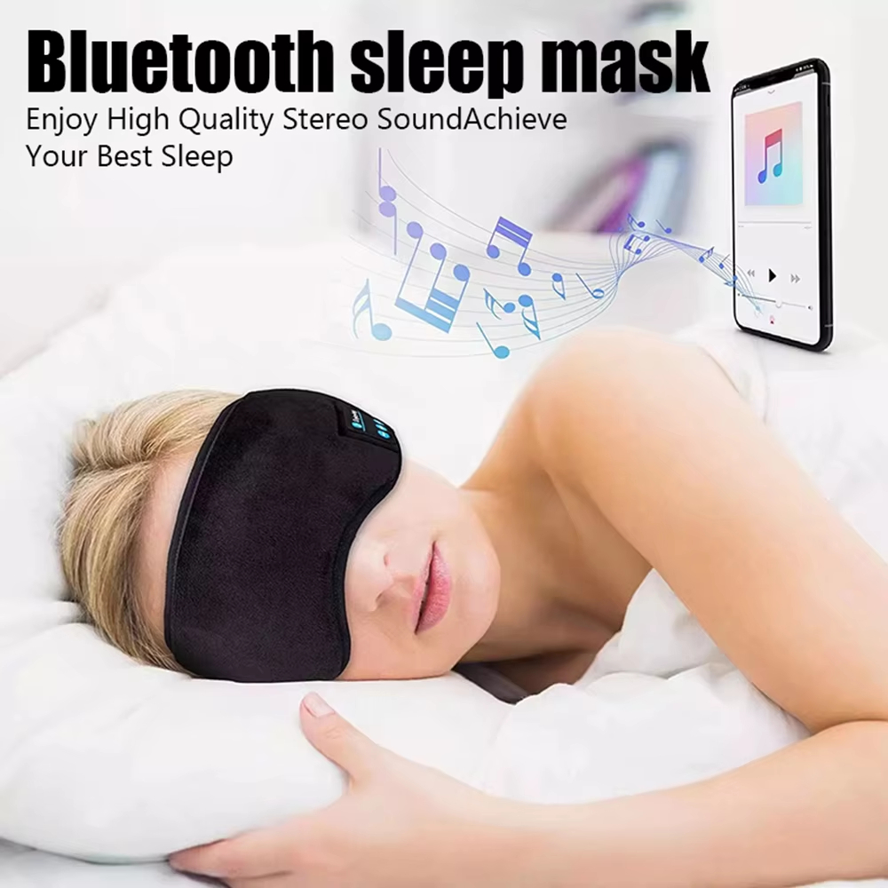 หูฟังบลูทูธแบบคาดศีรษะสำหรับเล - Sleep Mask Headphones Bluetooth บทวิจารณ์และราคา