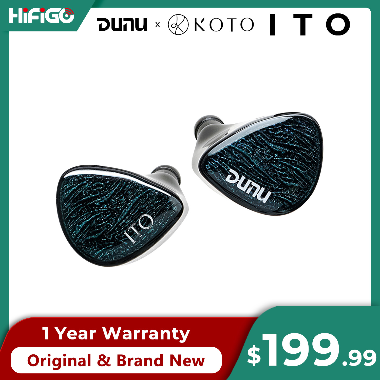 หูฟังอินเอียร์ DUNU X KOTO ITO - Planar Magnetic Iem Earphones บทวิจารณ์และราคา