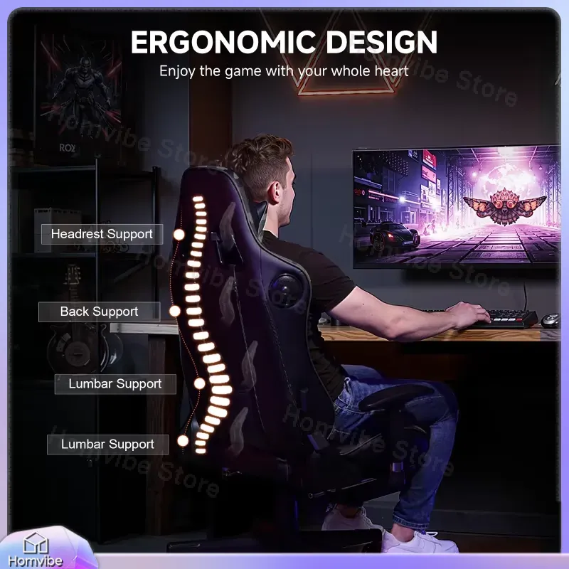 เก้าอี้เกมมิ่งตามหลักสรีรศาสตร - Speakers บทวิจารณ์และราคา