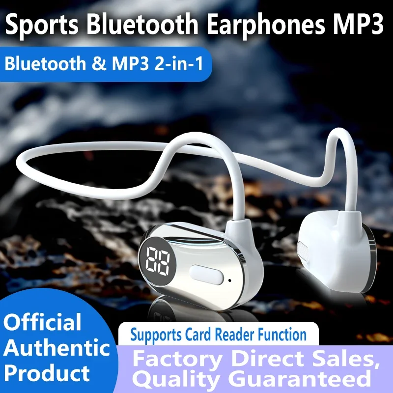 หูฟังบลูทูธแบบไม่สอดหูสำหรับกี - Bone Conduction Running Headphones บทวิจารณ์และราคา