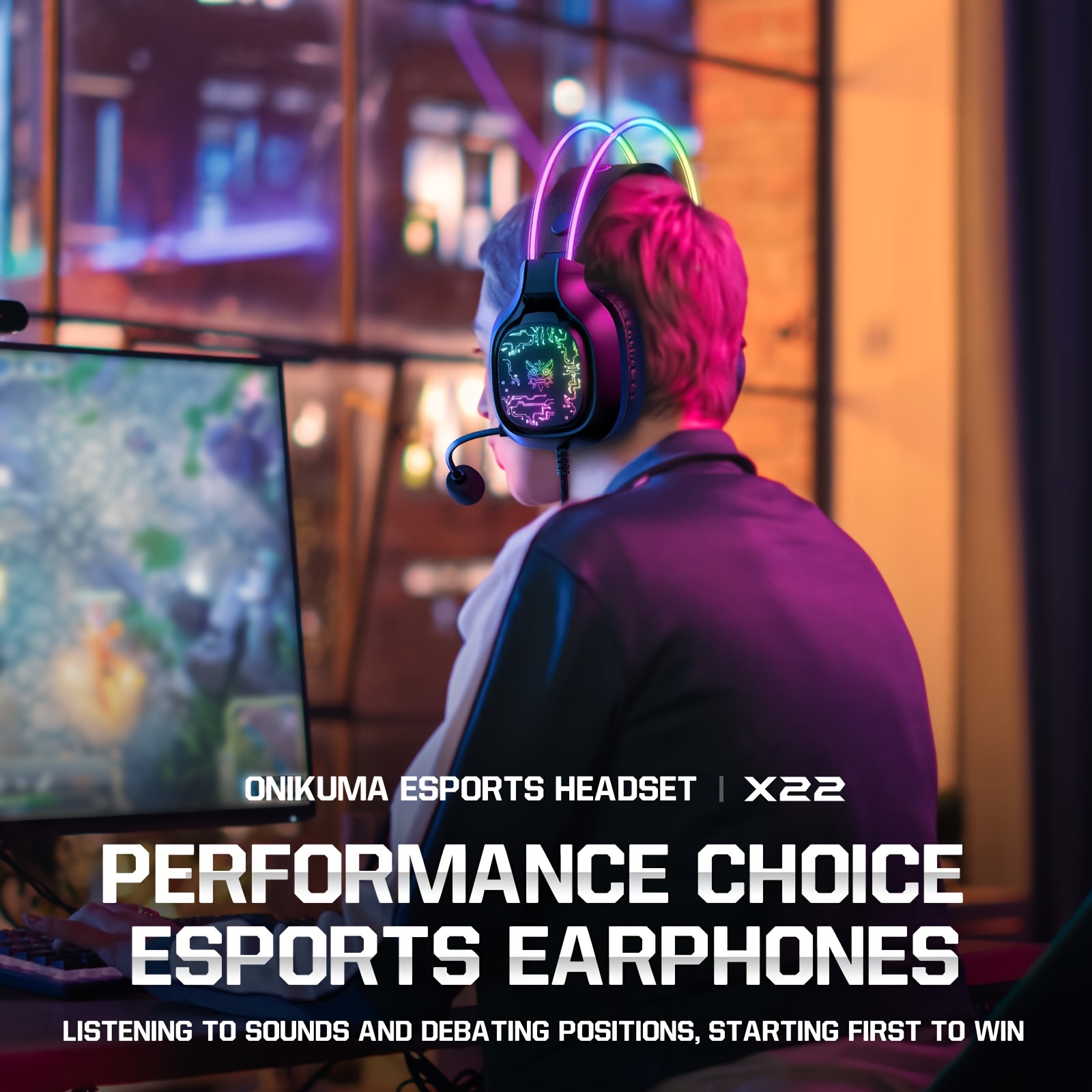 หูฟังเกมมิ่งแบบมีสาย ONIKUMA X - Gaming Headset With Mic Rgb บทวิจารณ์และราคา