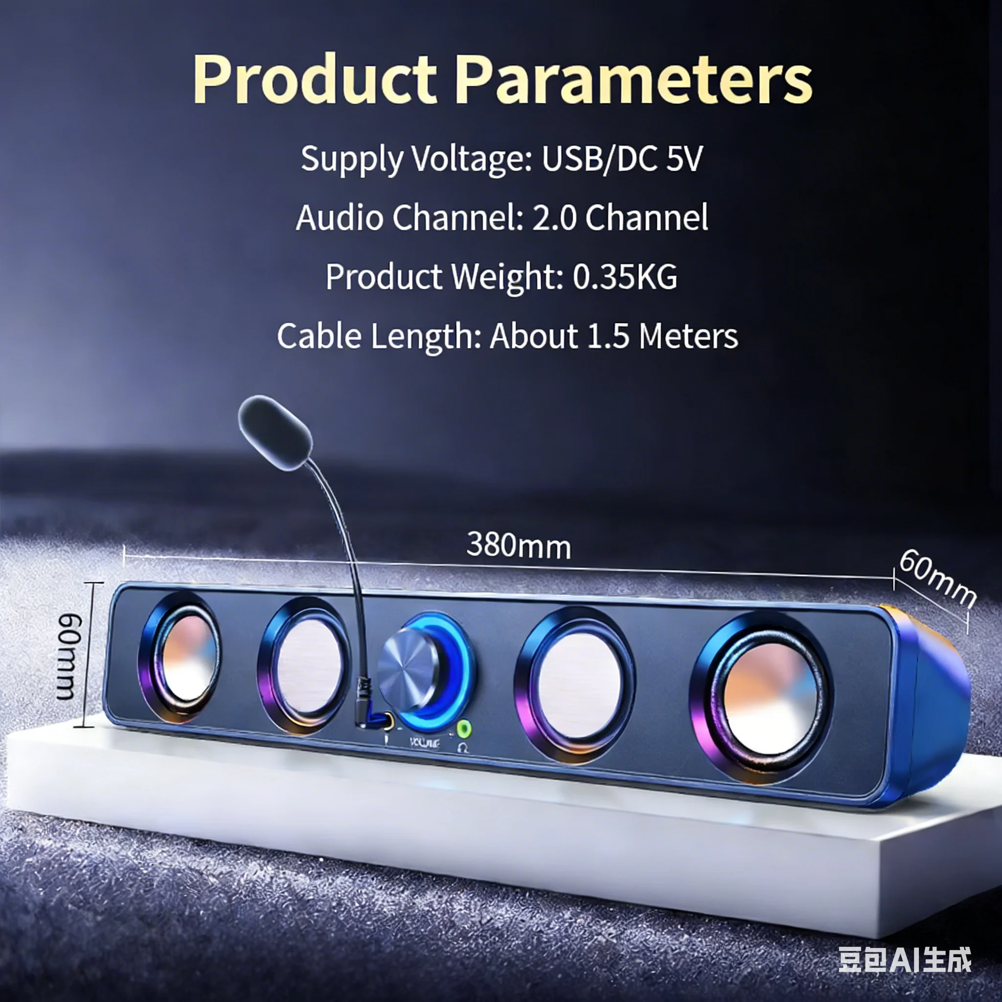 ระบบลำโพงโฮมเธียเตอร์ ซาวด์บาร - Rgb Computer Soundbar For Pc บทวิจารณ์และราคา