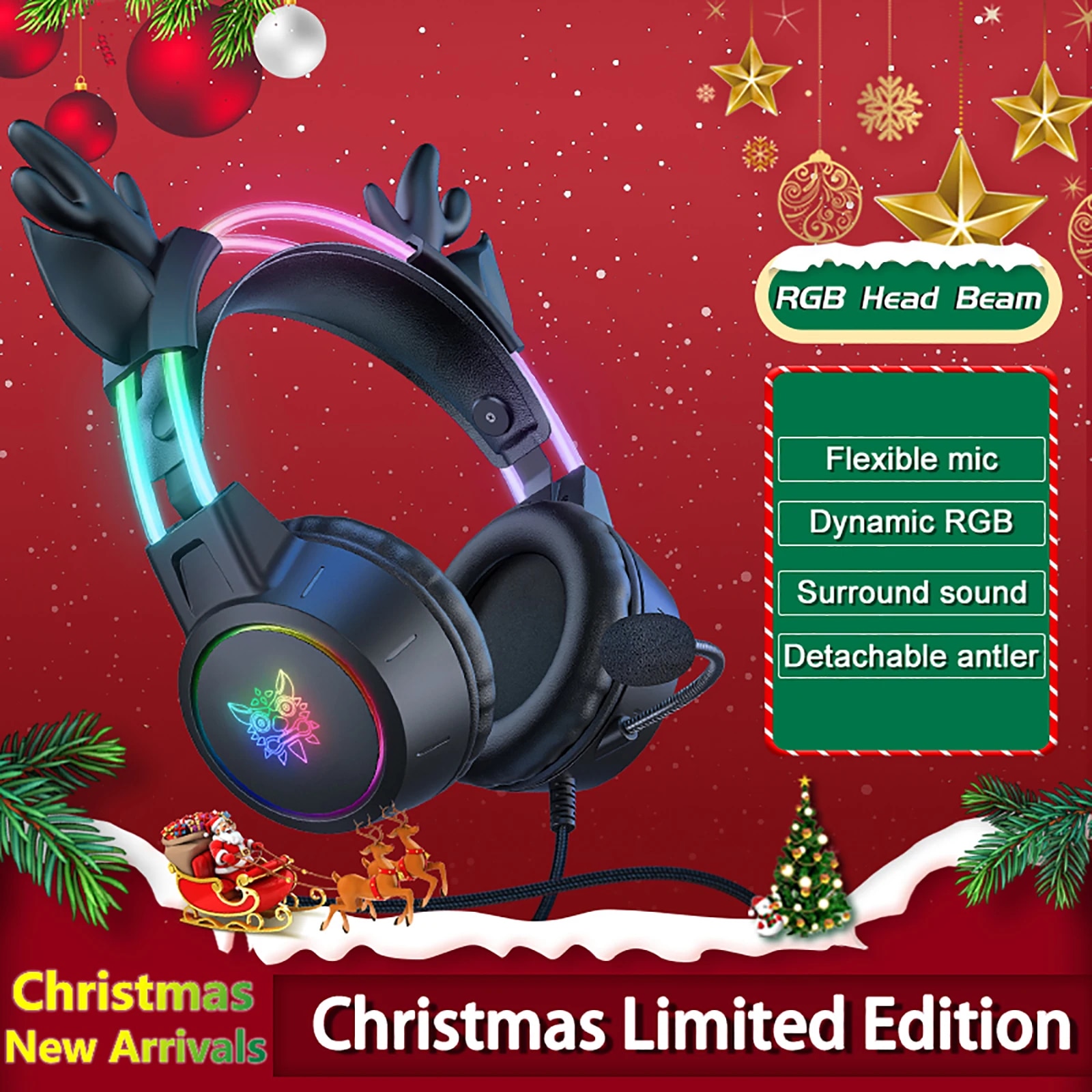 หูฟังเล่นเกม onikuma สำหรับ202 - Gaming Headset With Mic Rgb บทวิจารณ์และราคา