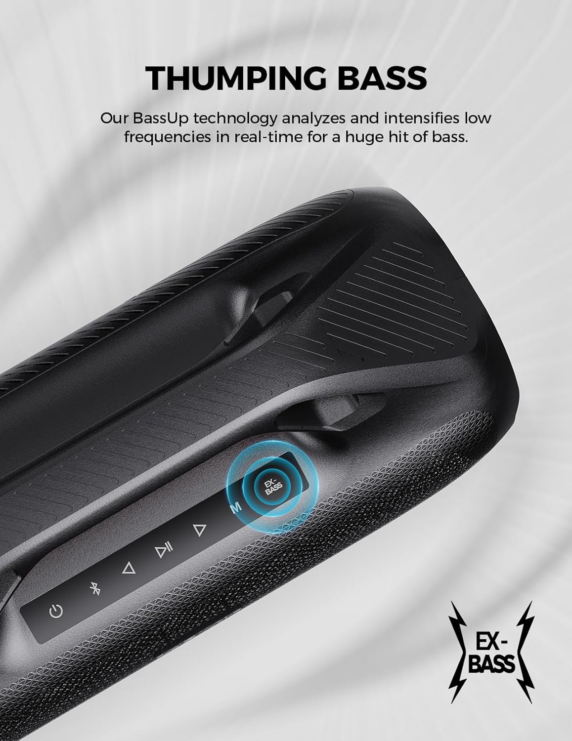 ลำโพงบลูทูธพกพา 100W EX-BASS ก - Portable Bluetooth Speaker Waterproof Ipx7 บทวิจารณ์และราคา