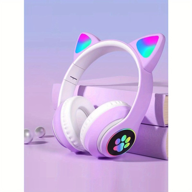 หูฟังไร้สายลายหูแมวน่ารัก พร้อ - Cat Ear Bluetooth Headset Led บทวิจารณ์และราคา