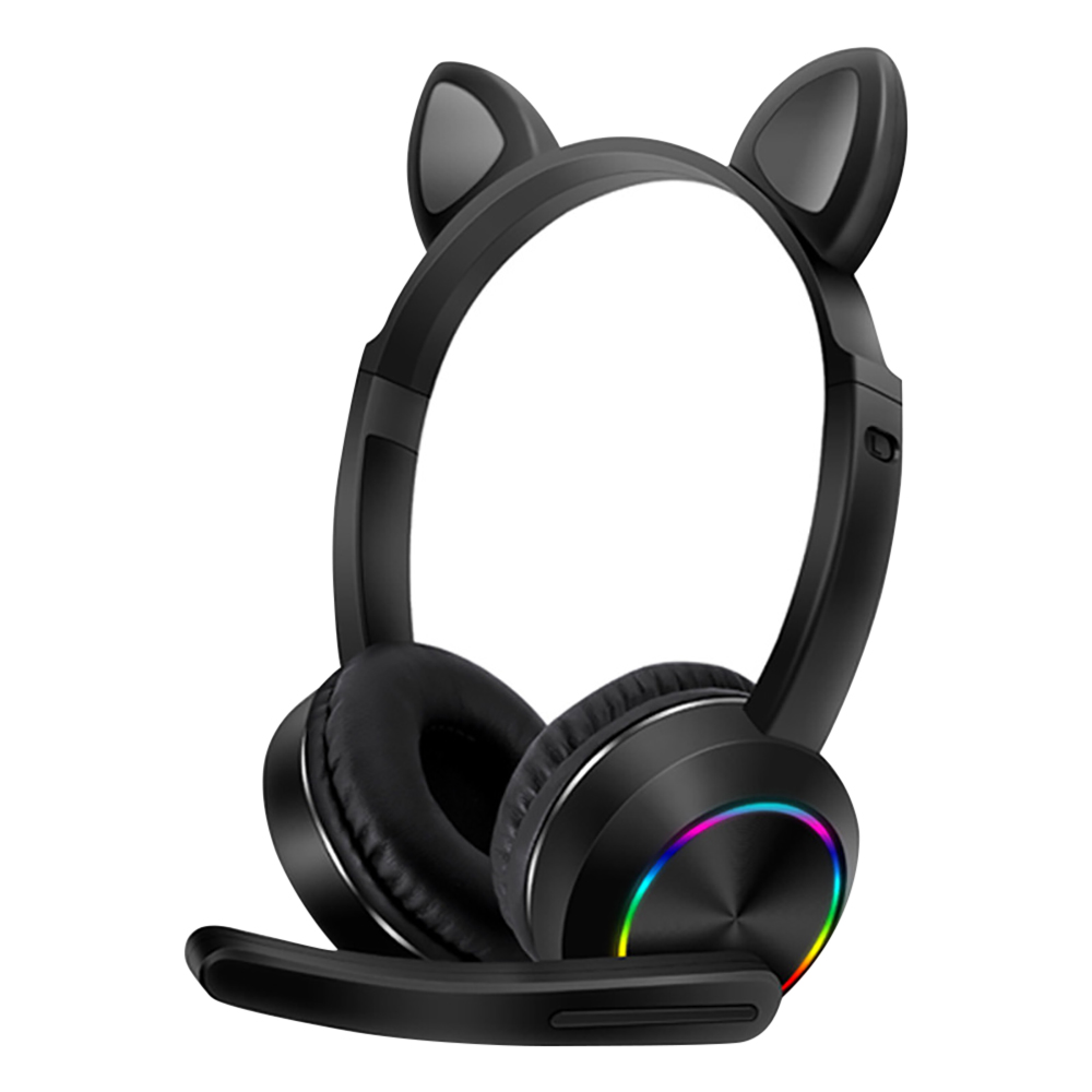 หูฟังออกกำลังสเตอริโอพับได้สำห - Cat Ear Bluetooth Headset Led บทวิจารณ์และราคา