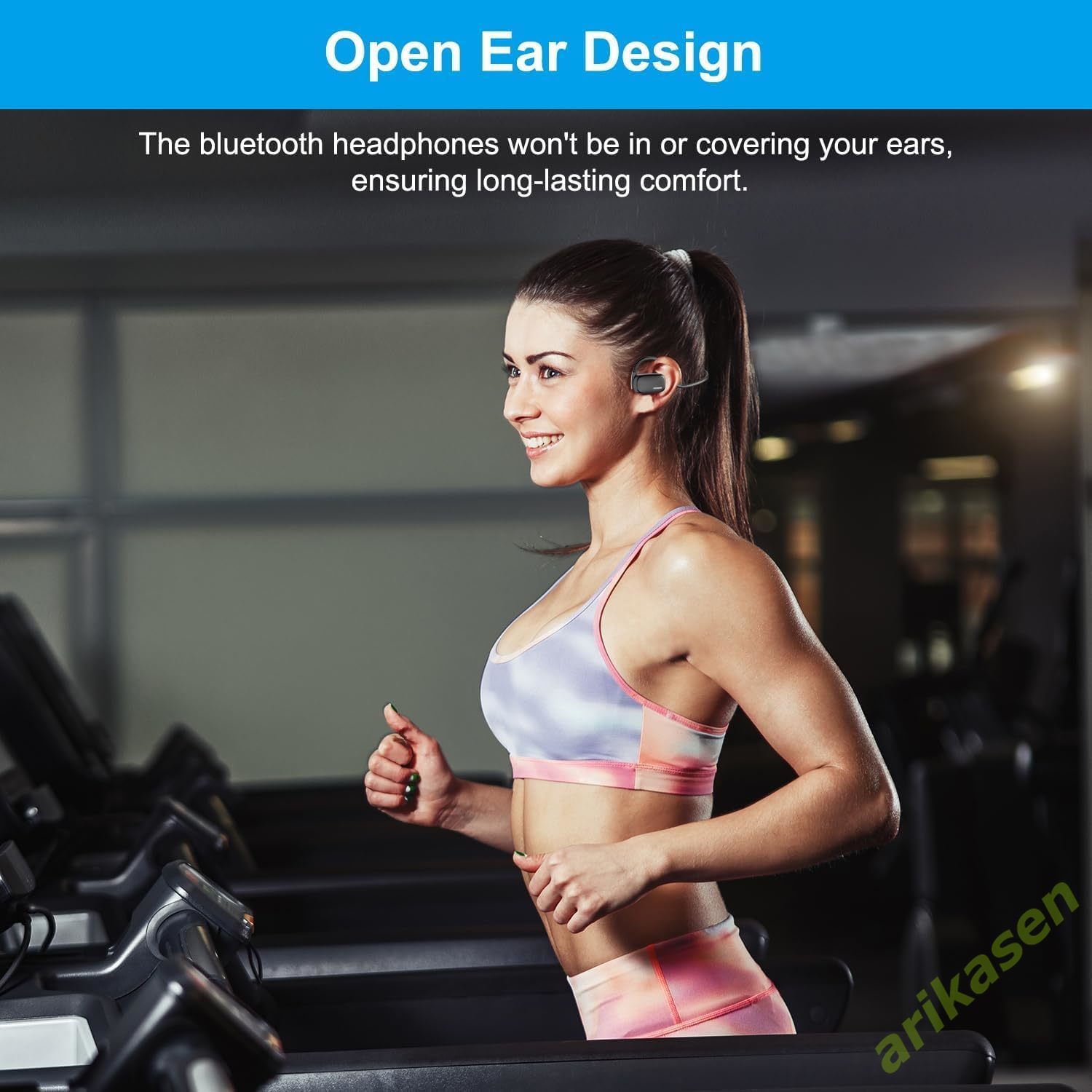 ชุดหูฟังบลูทูธพร้อมไมโครโฟนบูม - Open Ear Air Conduction Headphones บทวิจารณ์และราคา