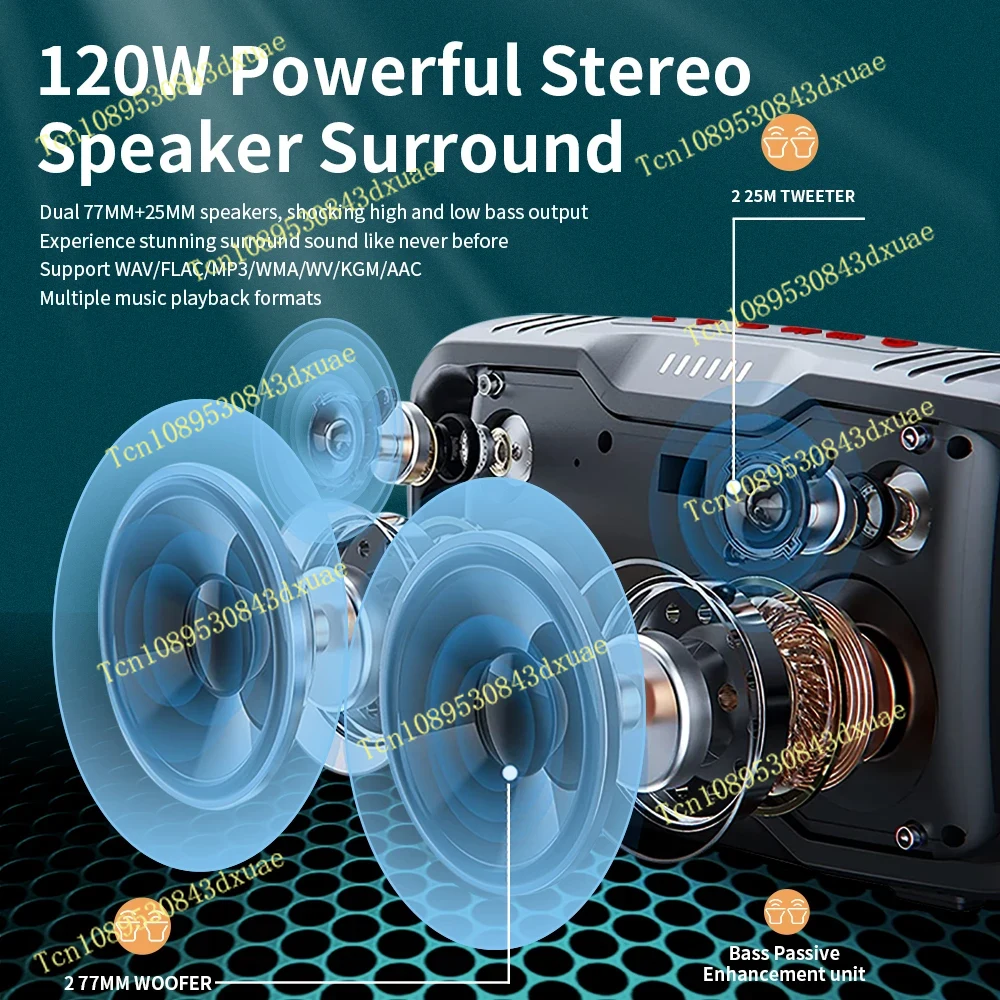 ลำโพงบลูทูธพกพา X10 120W Storm - Portable Bluetooth Speaker Waterproof Ipx7 บทวิจารณ์และราคา