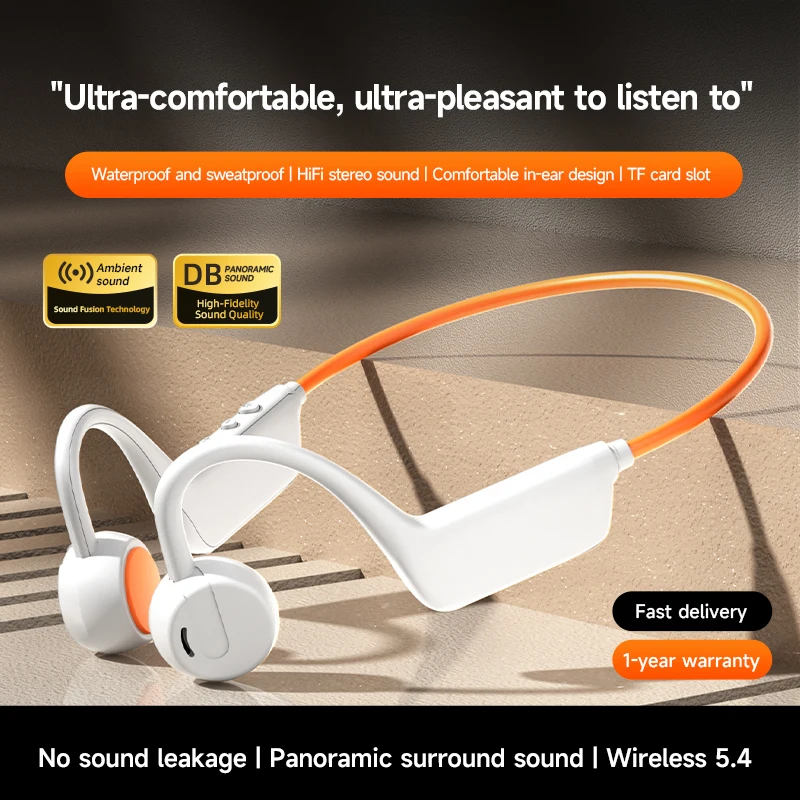 หูฟังบลูทูธแบบนำเสียงผ่านกระดู - Anc Wireless Over Ear Headphones บทวิจารณ์และราคา