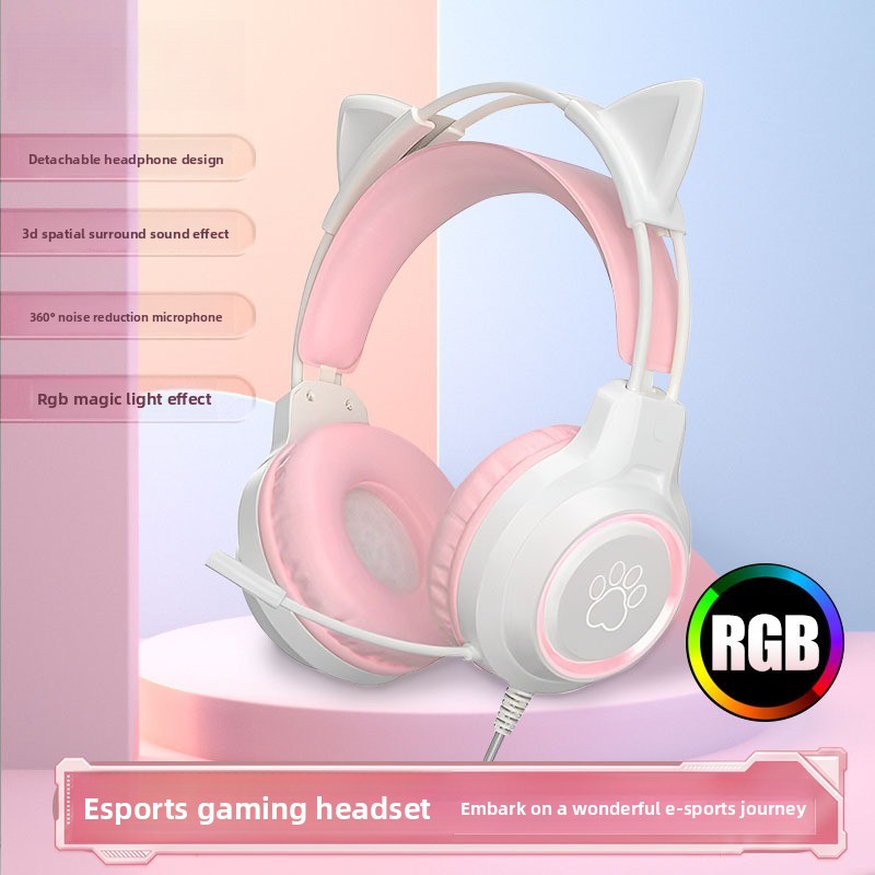หูฟังเกมมิ่ง RGB พร้อมไมโครโฟน - Gaming Headset With Mic Rgb บทวิจารณ์และราคา