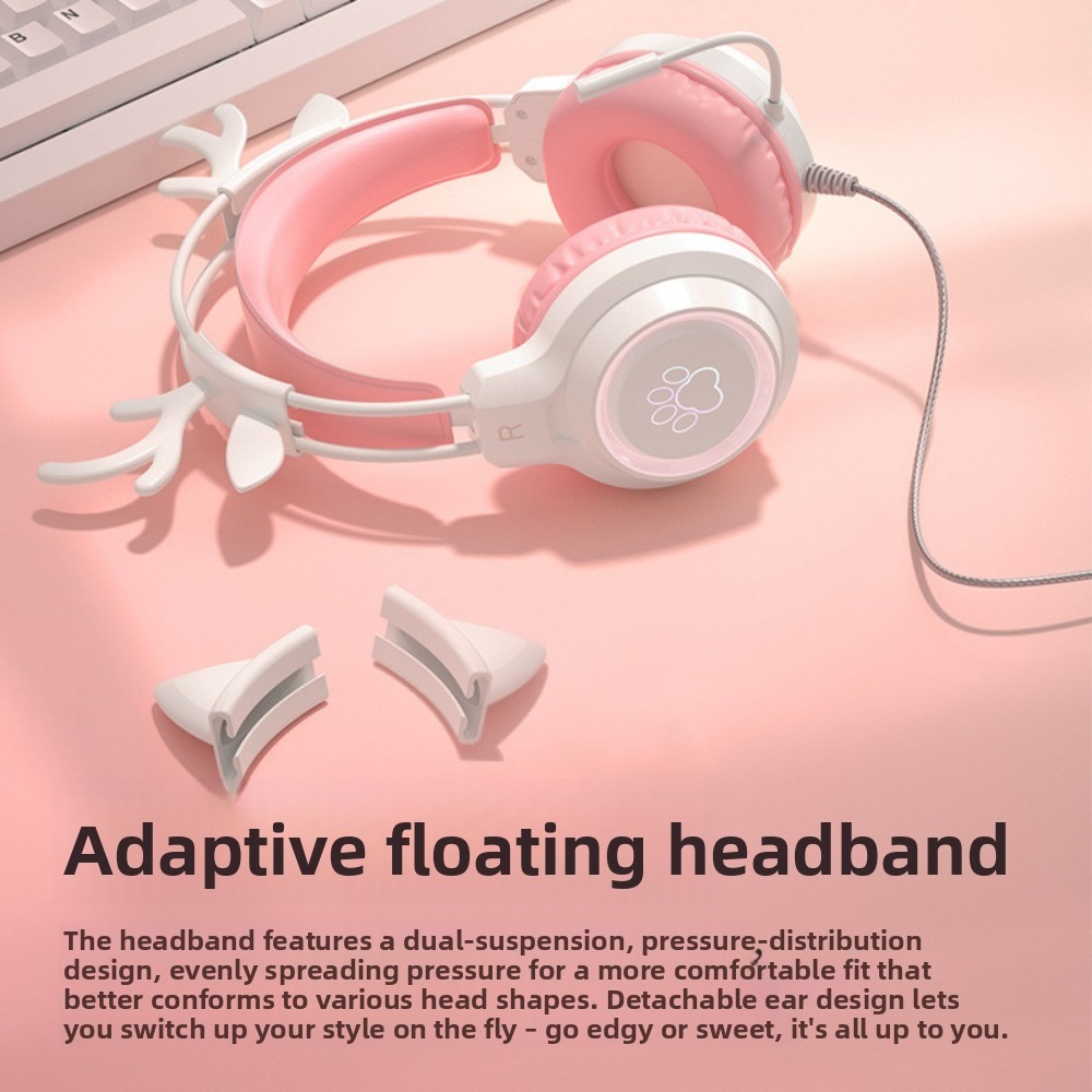 หูฟังเกมมิ่ง RGB พร้อมไมโครโฟน - Gaming Headset With Mic Rgb บทวิจารณ์และราคา
