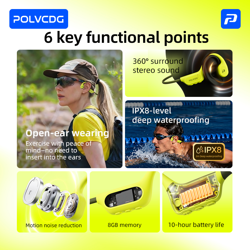 หูฟังว่ายน้ำแบบส่งเสียงผ่านกระ - Bone Conduction Running Headphones บทวิจารณ์และราคา
